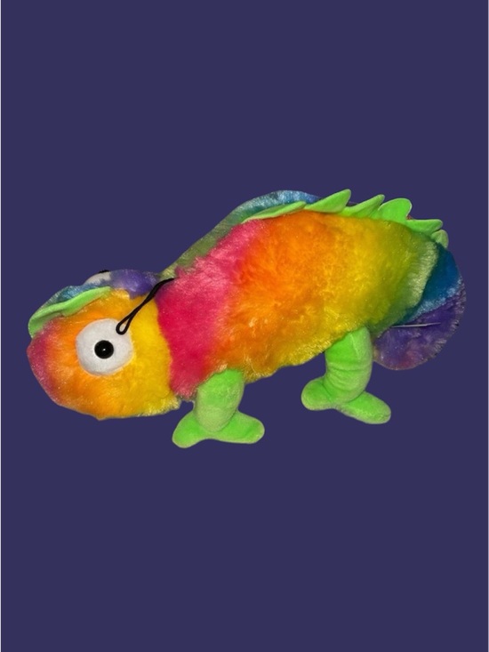 Other - Rainbow Chameleon 14” Stuffed Plush Animal Lizard Reptile Toy stuffed animal